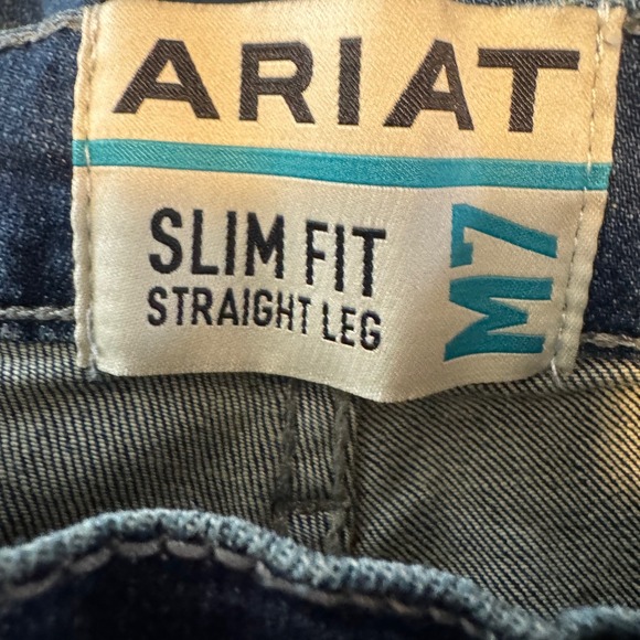 Ariat M7 Slim Straight Leg Jeans Men's 33X34 Randolph Landman Yellowstone New - Picture 4 of 11